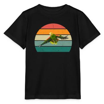 oiseaux vol planeur air plumes plumes vol oiseau - T-shirt bio MINI CREATOR Stanley/Stella Enfant - noir - Devant - Mikhail (115cm)