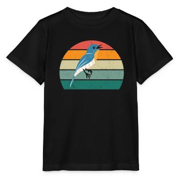 oiseaux vol planeur air plumes plumes vol oiseau - T-shirt bio MINI CREATOR Stanley/Stella Enfant - noir - Devant - Mikhail (115cm)