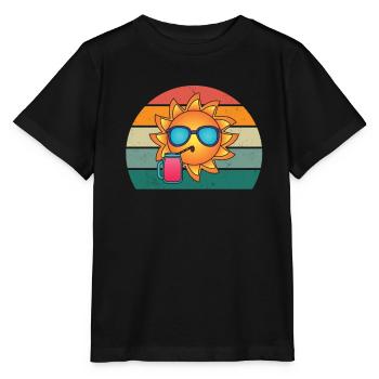 Voyage Voyageur Vacancier Holidaymaker Holidays - T-shirt bio MINI CREATOR Stanley/Stella Enfant - noir - Devant - Mikhail (115cm)