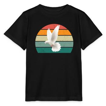 Pigeon plume pigeon vol pigeon pigeon troupeau pigeons - T-shirt bio MINI CREATOR Stanley/Stella Enfant - noir - Devant - Mikhail (115cm)