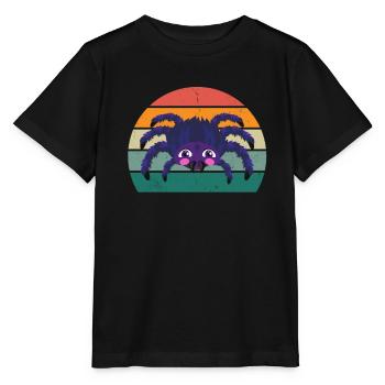 Spiders spider web arachnid legs 8 spider web - Stanley/Stella MINI CREATOR Kids’ T-Shirt - black - Front - Mikhail (115cm)