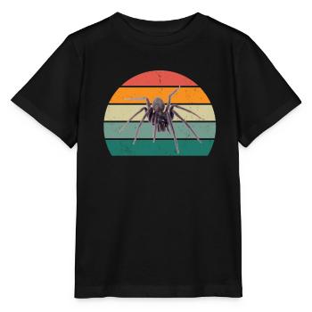 Spinnen Spinnennetz Netz arachnide Beine 8 Spinne - Stanley/Stella Kinder T-Shirt MINI CREATOR  - Schwarz - Vorne - Mikhail (115cm)