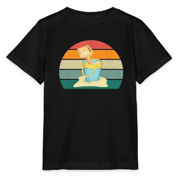 Vacances de sable vacances de vacancier - T-shirt bio MINI CREATOR Stanley/Stella Enfant - noir - Devant - Mikhail (115cm)