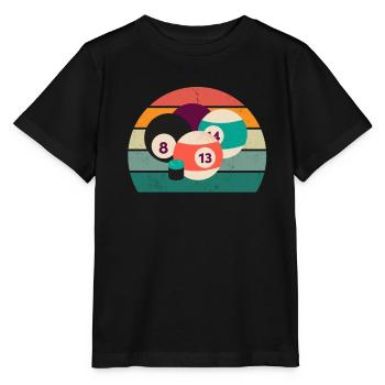 Billiard Queue Billiardtisch Kugel Tasche Snooker - Stanley/Stella Kinder T-Shirt MINI CREATOR  - Schwarz - Vorne - Mikhail (115cm)