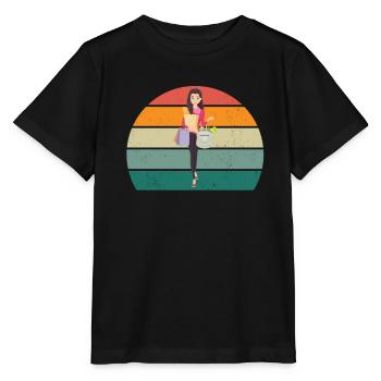 shopper shopperin einkaufen einkäufer, einkäuferin - Stanley/Stella Kinder T-Shirt MINI CREATOR  - Schwarz - Vorne - Mikhail (115cm)