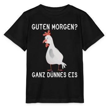 Bonjour? Glace très mince! - T-shirt bio MINI CREATOR Stanley/Stella Enfant - noir - Devant - Mikhail (115cm)