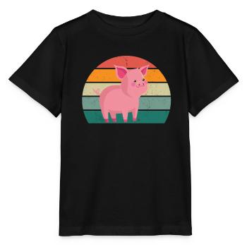 schweine sau eber saustall schweinestall schwein - Stanley/Stella Kinder T-Shirt MINI CREATOR  - Schwarz - Vorne - Mikhail (115cm)