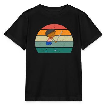 Schwertkampf Schwert Klinge Lanze Säbel Dolch - Stanley/Stella Kinder T-Shirt MINI CREATOR  - Schwarz - Vorne - Mikhail (115cm)