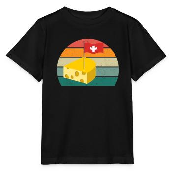 Swiss Swiss Swiss Swiss German Mountain Switzerland - Stanley/Stella MINI CREATOR Kids’ T-Shirt - black - Front - Mikhail (115cm)