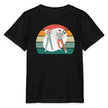 Schnarcher Schnarcherin Traktor Motor Schnarchen - Stanley/Stella Kinder T-Shirt MINI CREATOR  - Schwarz - Vorne - Mikhail (115cm)