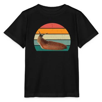 Schnecke Insekten Schneckenhaus Nacktschnecke - Stanley/Stella Kinder T-Shirt MINI CREATOR  - Schwarz - Vorne - Mikhail (115cm)