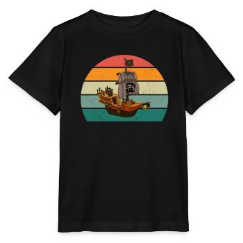 Bateau Bateaux Yacht Yachts Captain Ships - T-shirt bio MINI CREATOR Stanley/Stella Enfant - noir - Devant - Mikhail (115cm)