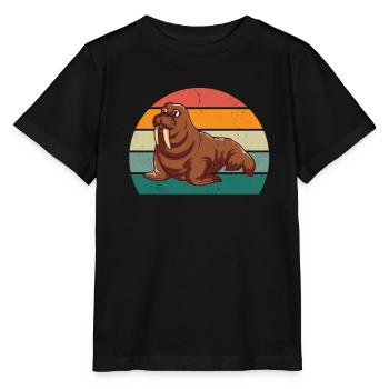 phoques phoques phoques phoques phoques à oreilles nageuses phoque - T-shirt bio MINI CREATOR Stanley/Stella Enfant - noir - Devant - Mikhail (115cm)