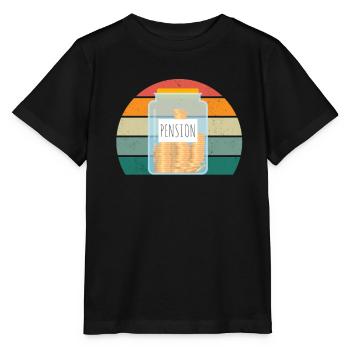 Retraité, pensionné Pension Pernsionär, Pensionärin - T-shirt bio MINI CREATOR Stanley/Stella Enfant - noir - Devant - Mikhail (115cm)