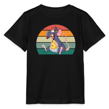 rats rat maman rat papa maison rat égout rat rat - T-shirt bio MINI CREATOR Stanley/Stella Enfant - noir - Devant - Mikhail (115cm)