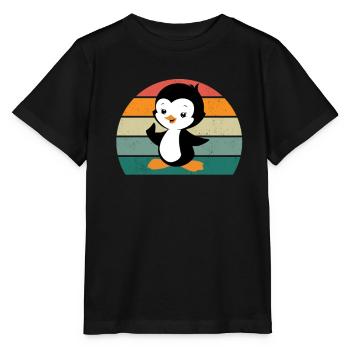 Pinguin Südpol Antarktis Kaiserpinguin Eselpinguin - Stanley/Stella Kinder T-Shirt MINI CREATOR  - Schwarz - Vorne - Mikhail (115cm)