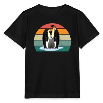 Pinguin Südpol Antarktis Kaiserpinguin Eselpinguin - Stanley/Stella Kinder T-Shirt MINI CREATOR  - Schwarz - Vorne - Mikhail (115cm)