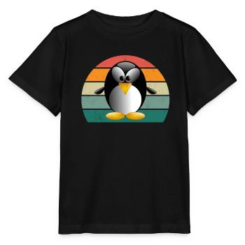 Pinguin Südpol Antarktis Kaiserpinguin Eselpinguin - Stanley/Stella Kinder T-Shirt MINI CREATOR  - Schwarz - Vorne - Mikhail (115cm)