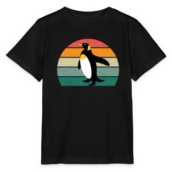 Pinguin Südpol Antarktis Kaiserpinguin Eselpinguin - Stanley/Stella Kinder T-Shirt MINI CREATOR  - Schwarz - Vorne - Mikhail (115cm)