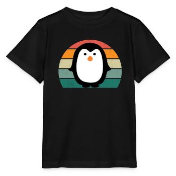 Pinguin Südpol Antarktis Kaiserpinguin Eselpinguin - Stanley/Stella Kinder T-Shirt MINI CREATOR  - Schwarz - Vorne - Mikhail (115cm)