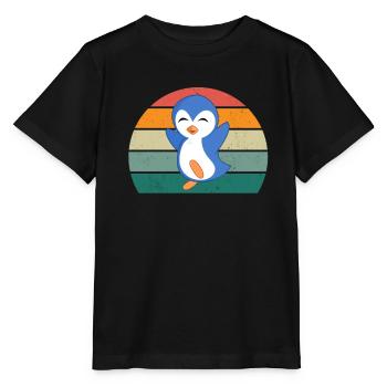 Pinguin Südpol Antarktis Kaiserpinguin Eselpinguin - Stanley/Stella Kinder T-Shirt MINI CREATOR  - Schwarz - Vorne - Mikhail (115cm)