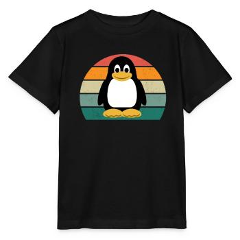 Pinguin Südpol Antarktis Kaiserpinguin Eselpinguin - Stanley/Stella Kinder T-Shirt MINI CREATOR  - Schwarz - Vorne - Mikhail (115cm)