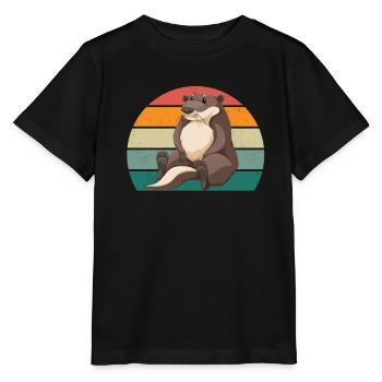 Dwarf Giant Otter Otter Otter Otter - Stanley/Stella MINI CREATOR Kids’ T-Shirt - black - Front - Mikhail (115cm)