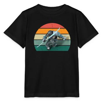 Orks Orkfestung Orkwaffe grausamer Ork Fantasy Ork - Stanley/Stella Kinder T-Shirt MINI CREATOR  - Schwarz - Vorne - Mikhail (115cm)