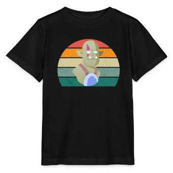 Orks Orkfestung Orkwaffe grausamer Ork Fantasy Ork - Stanley/Stella Kinder T-Shirt MINI CREATOR  - Schwarz - Vorne - Mikhail (115cm)