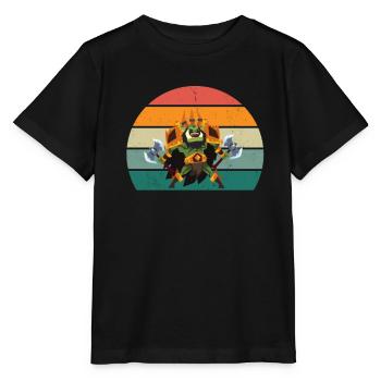 Orks Orkfestung Orkwaffe grausamer Ork Fantasy Ork - Stanley/Stella Kinder T-Shirt MINI CREATOR  - Schwarz - Vorne - Mikhail (115cm)
