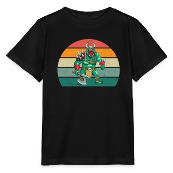 Orks Orkfestung Orkwaffe grausamer Ork Fantasy Ork - Stanley/Stella Kinder T-Shirt MINI CREATOR  - Schwarz - Vorne - Mikhail (115cm)