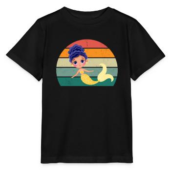 Sirène Sirène Homme Caudal Fin Sirène Sirène - T-shirt bio MINI CREATOR Stanley/Stella Enfant - noir - Devant - Mikhail (115cm)