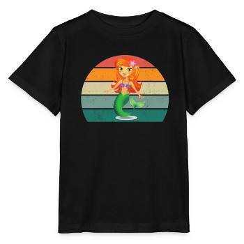 Sirène Sirène Homme Caudal Fin Sirène Sirène - T-shirt bio MINI CREATOR Stanley/Stella Enfant - noir - Devant - Mikhail (115cm)