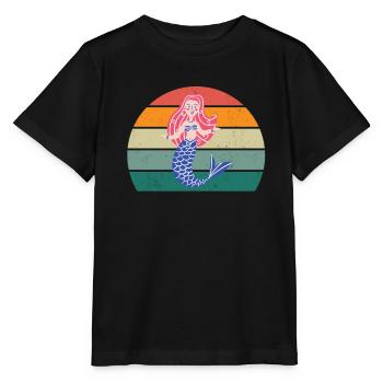 Sirène Sirène Homme Caudal Fin Sirène Sirène - T-shirt bio MINI CREATOR Stanley/Stella Enfant - noir - Devant - Mikhail (115cm)