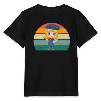 Peintre Peintre Dessin Dessinatrice Dessinatrice Couleur - T-shirt bio MINI CREATOR Stanley/Stella Enfant - noir - Devant - Mikhail (115cm)