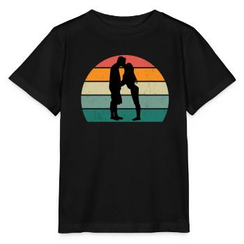 Mariage Mariage Petit ami Petite amie Mariage Amour - T-shirt bio MINI CREATOR Stanley/Stella Enfant - noir - Devant - Mikhail (115cm)