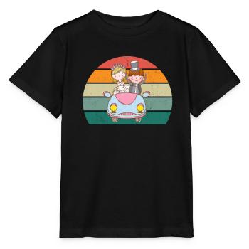 Heiraten Heirat Hochzeit Freund Freundin Ehe Liebe - Stanley/Stella Kinder T-Shirt MINI CREATOR  - Schwarz - Vorne - Mikhail (115cm)