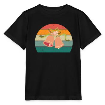 Mariage Mariage Petit ami Petite amie Mariage Amour - T-shirt bio MINI CREATOR Stanley/Stella Enfant - noir - Devant - Mikhail (115cm)