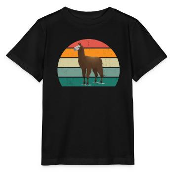 Lamas Alpaga Alpagas Lamamama Lamamama Lama Lama Lama - T-shirt bio MINI CREATOR Stanley/Stella Enfant - noir - Devant - Mikhail (115cm)