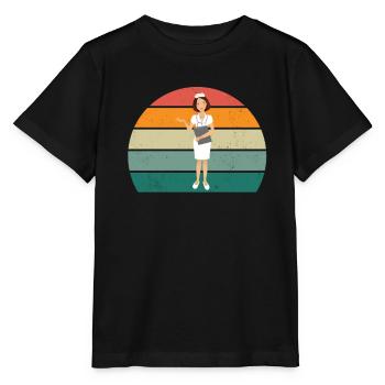 Heilen Helfen Heilung Gesundheit Krankenschwester - Stanley/Stella Kinder T-Shirt MINI CREATOR  - Schwarz - Vorne - Mikhail (115cm)