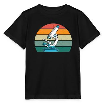 Microscope Tardian Slipper Microbiologie - T-shirt bio MINI CREATOR Stanley/Stella Enfant - noir - Devant - Mikhail (115cm)