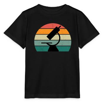Microscope Tardian Slipper Microbiologie - T-shirt bio MINI CREATOR Stanley/Stella Enfant - noir - Devant - Mikhail (115cm)
