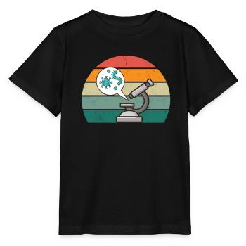 Microscope Tardian Slipper Microbiologie - T-shirt bio MINI CREATOR Stanley/Stella Enfant - noir - Devant - Mikhail (115cm)