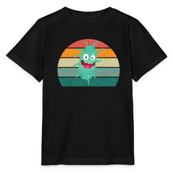Microscope Tardian Slipper Microbiologie - T-shirt bio MINI CREATOR Stanley/Stella Enfant - noir - Devant - Mikhail (115cm)