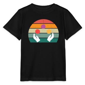Jongleur Jongleur Boules Cône Plaque Jonglerie - T-shirt bio MINI CREATOR Stanley/Stella Enfant - noir - Devant - Mikhail (115cm)