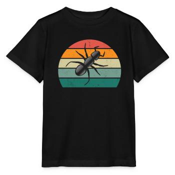Insecte rampant mouches ailes fourmis insectes - T-shirt bio MINI CREATOR Stanley/Stella Enfant - noir - Devant - Mikhail (115cm)