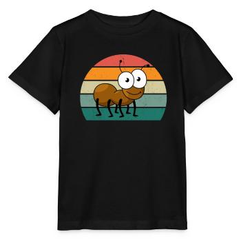 Insecte rampant mouches ailes fourmis insectes - T-shirt bio MINI CREATOR Stanley/Stella Enfant - noir - Devant - Mikhail (115cm)
