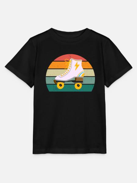 Inlineskaten Skater Skaterin Inlinerin Rollschuhe - Stanley/Stella Kinder T-Shirt MINI CREATOR  - Schwarz