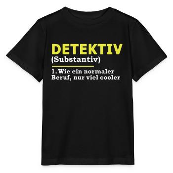 Detektiv - Stanley/Stella Kinder T-Shirt MINI CREATOR  - Schwarz - Vorne - Mikhail (115cm)