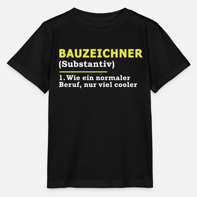 Bauzeichner - Stanley/Stella Kinder T-Shirt MINI CREATOR - Schwarz